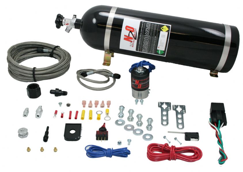 Nitrous Outlet Universal Single Nozzle Dry Kit (15lb Bottle)