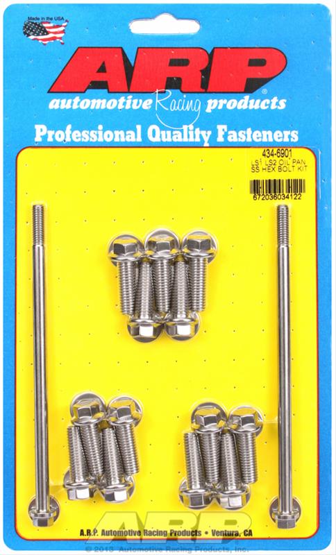 LS1/LS2 ARP Oil Pan Bolt Kit (Hex)