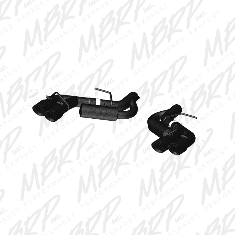 2016+ Camaro MBRP Performance 3" Dual Catback Exhaust System w/4" Dual Quad Black Tips