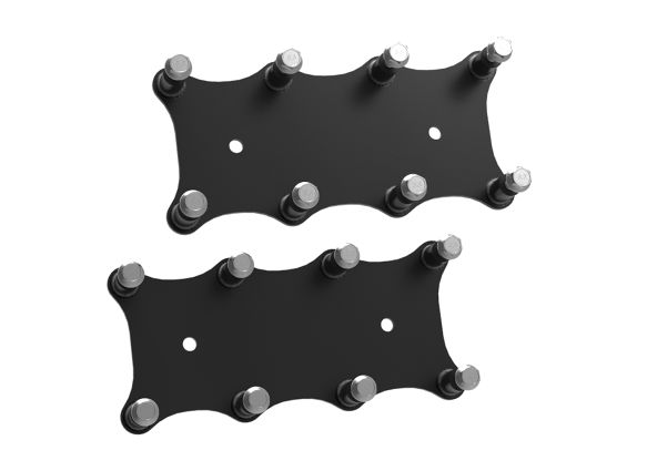 Gen IV LS Holley Remote Coil Relocation Brackets- Black