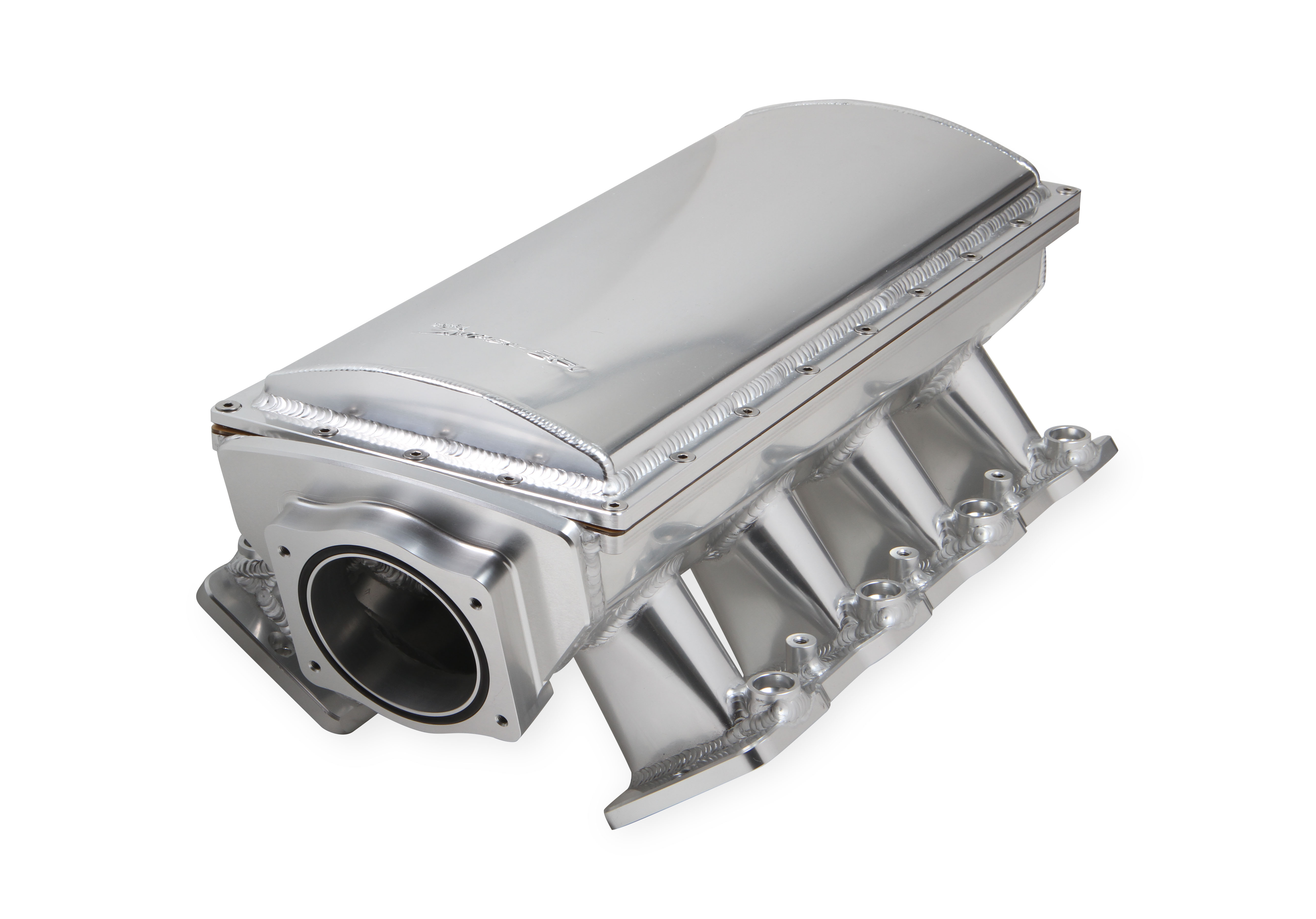 LS1/LS2/LS6 Holley Sniper 90mm Hi-Ram Sheet Metal Fabricated Intake Manifold - Silver