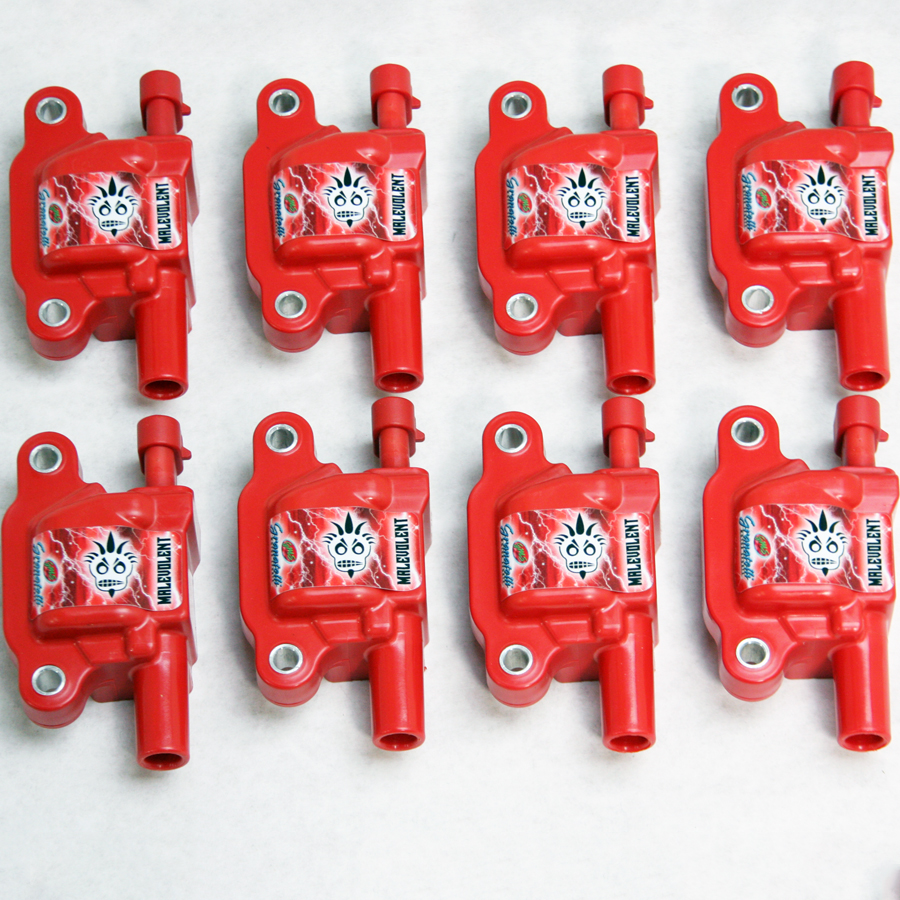 2014+ LT1 Series Granatelli Motorsports Malevolent 85KV Coil Pack Set - Red Body