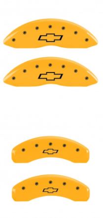 2010-2015 Camaro Yellow Bowtie MGP Caliper Covers