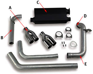 98-02 LS1 Hooker Catback Exhaust System